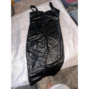 Women’s Black Leather Dress